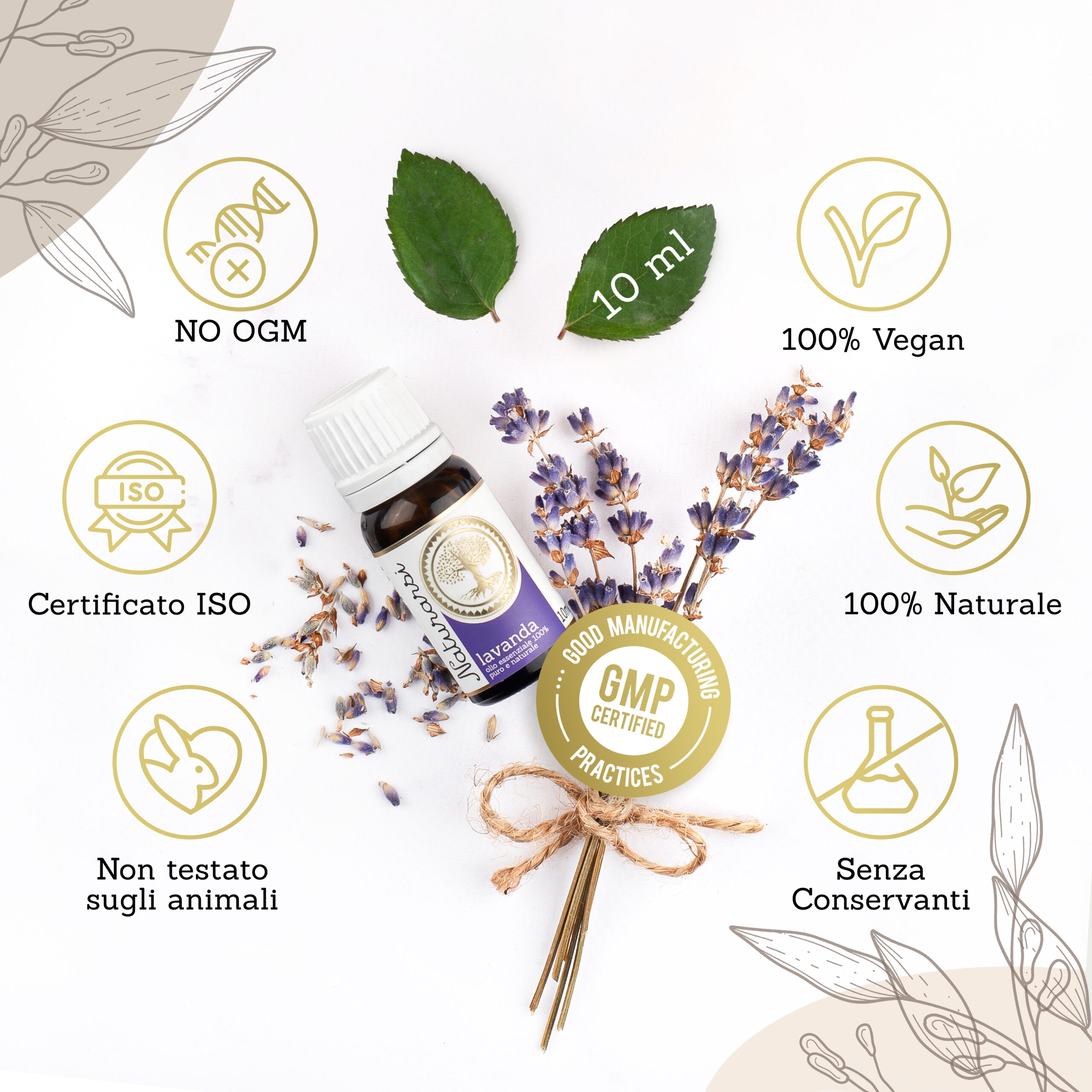 Olio essenziale Lavanda 100% puro e naturale 10 ml - immagine 2