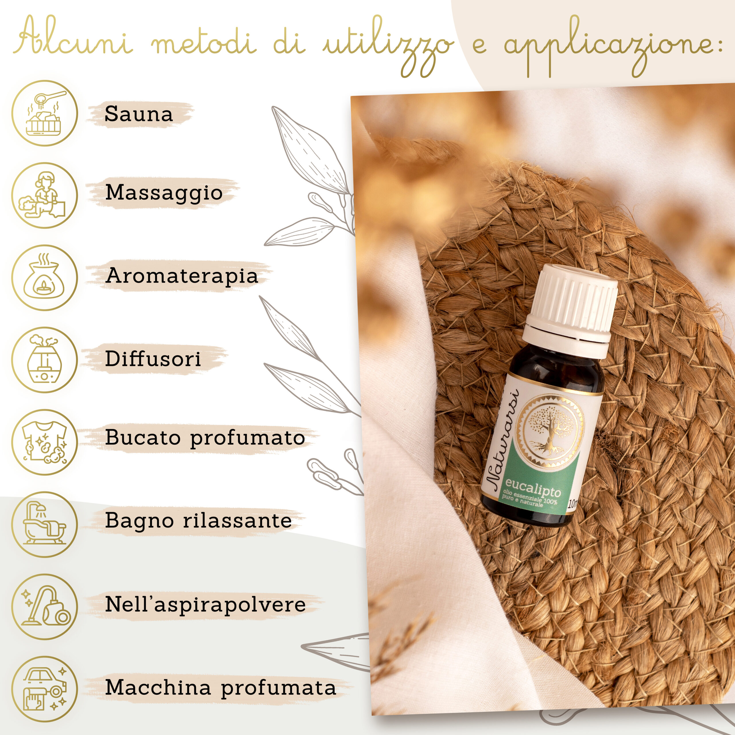 Olio essenziale Eucalipto 100% puro e naturale 10 ml - immagine 7